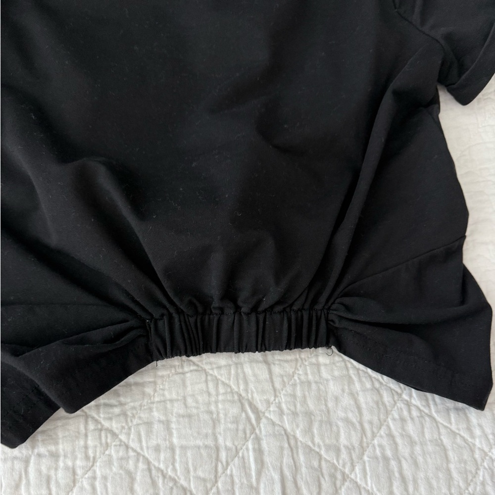 Walter Baker Black Short Sleeve Twist Tee - Picture 6 of 14